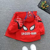 Girls Boys Spring Autumn Spiderman Hooded Jackets Sports-Veeddydropshipping